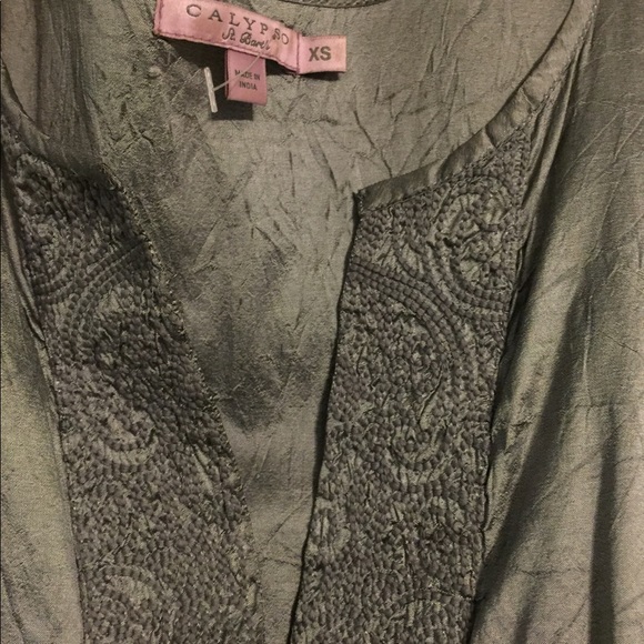 Calypso grey silk dress - Picture 3 of 6